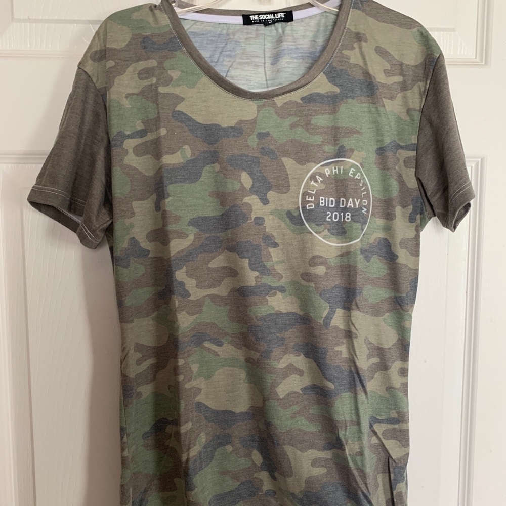 Delta Phi Epsilon Camo T-shirt